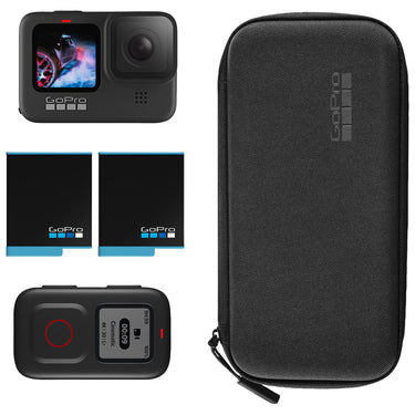 GoPro HERO9 Black 5K Sports Camera Bundle with Smart Remote 3.0, Battery, & Accessories
